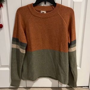 Hem and Thread colorblock sweater EUC